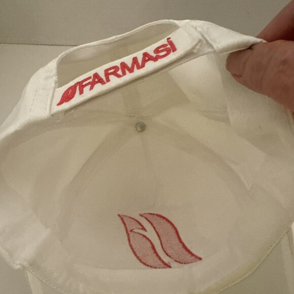 Farmasi Makeup Baseball Hat Cap Adjustable Strap Back White Pink H5 - Picture 9 of 9